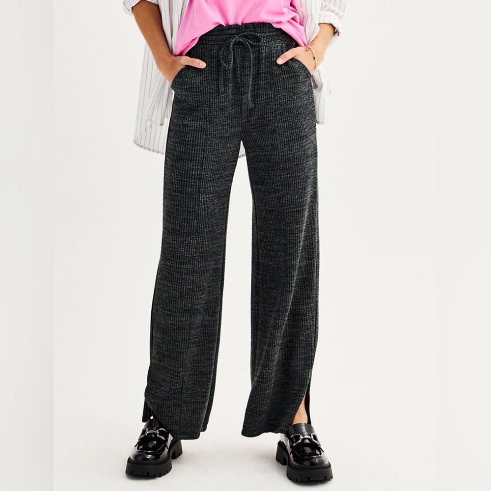 Wide Leg Knit Pants